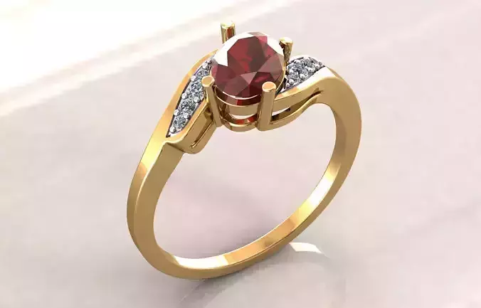Halo Oval Ring 