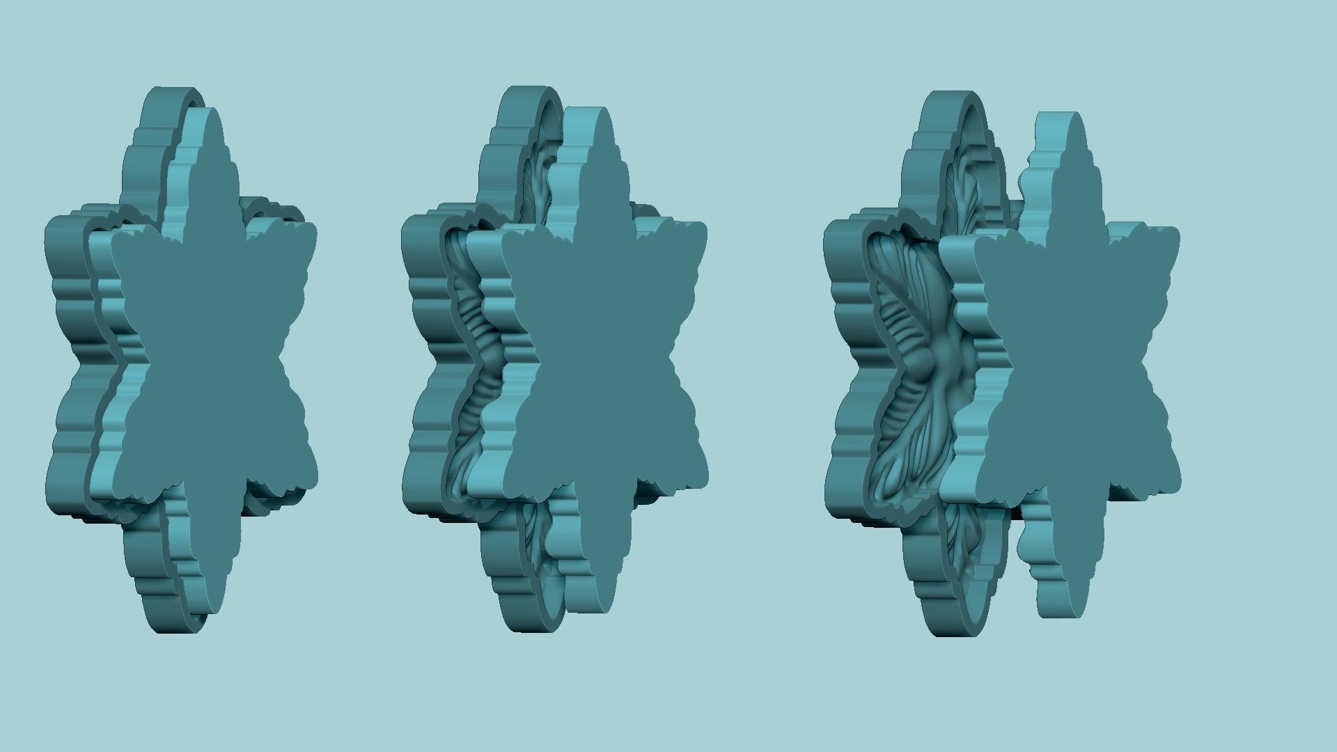 Poinsettia Poppy Flower - Molding Arrangement EVA Foam Craft 3D print model_13