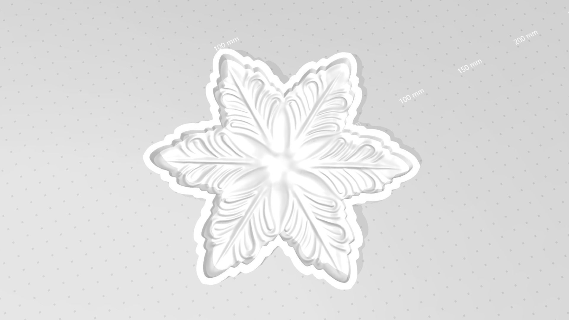 Poinsettia Poppy Flower - Molding Arrangement EVA Foam Craft 3D print model_17