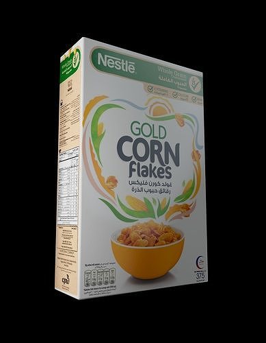 cornflake nestle gold corn flakes box 3D model