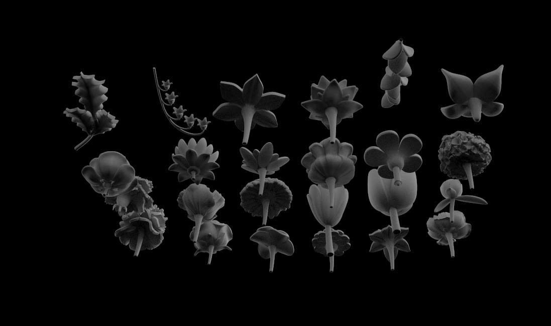 flowers 3D print model_56