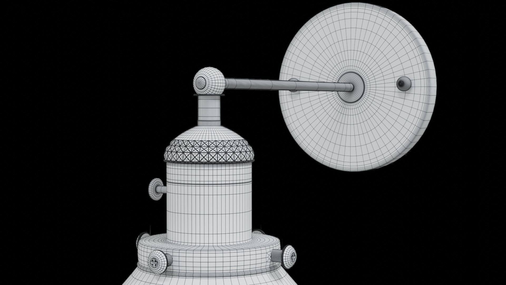 Lamp industrial style 3D model_6