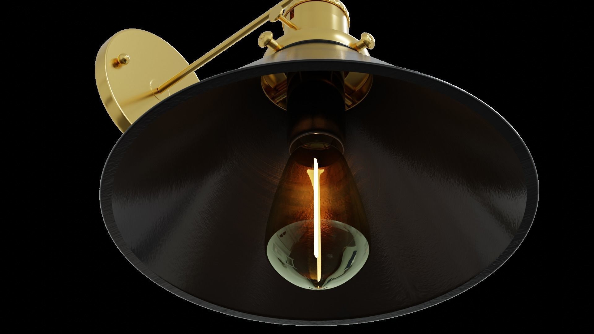 Lamp industrial style 3D model_1