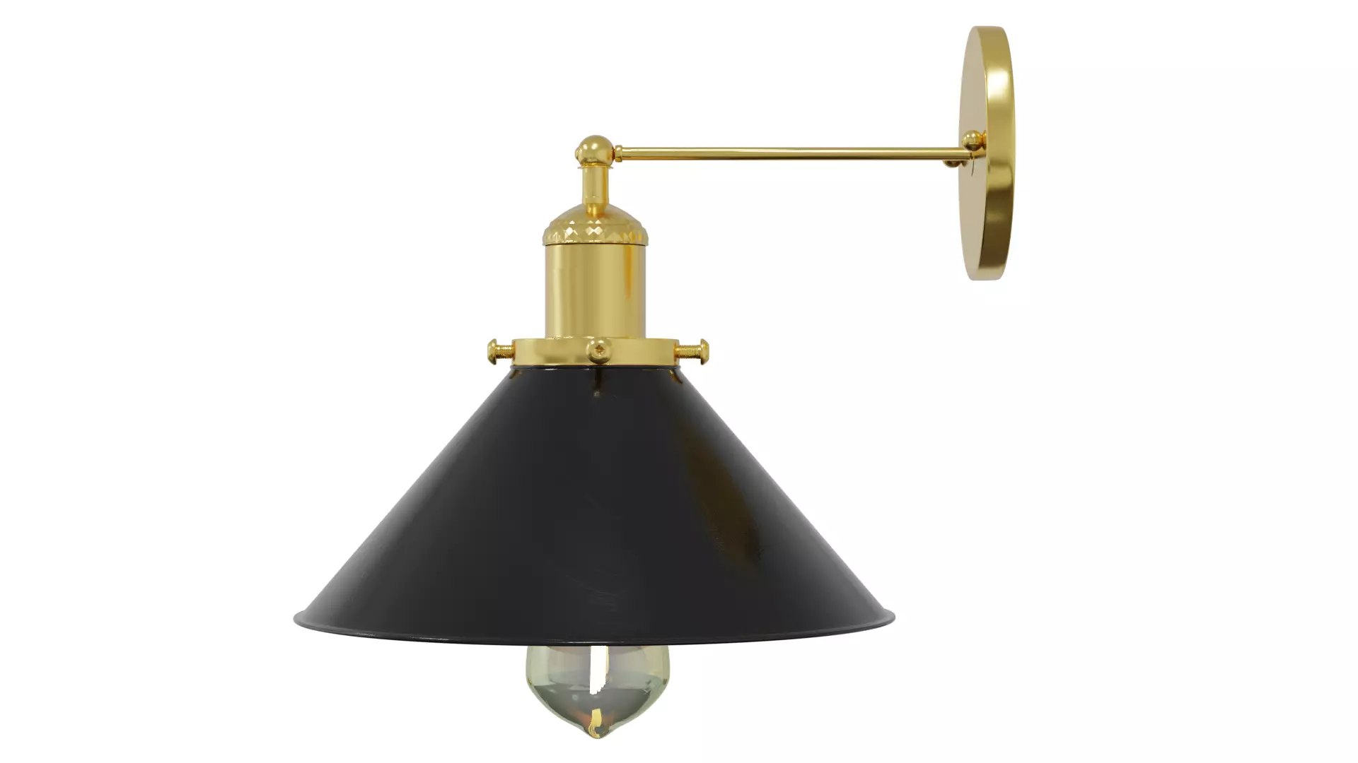 Lamp industrial style 3D model_0