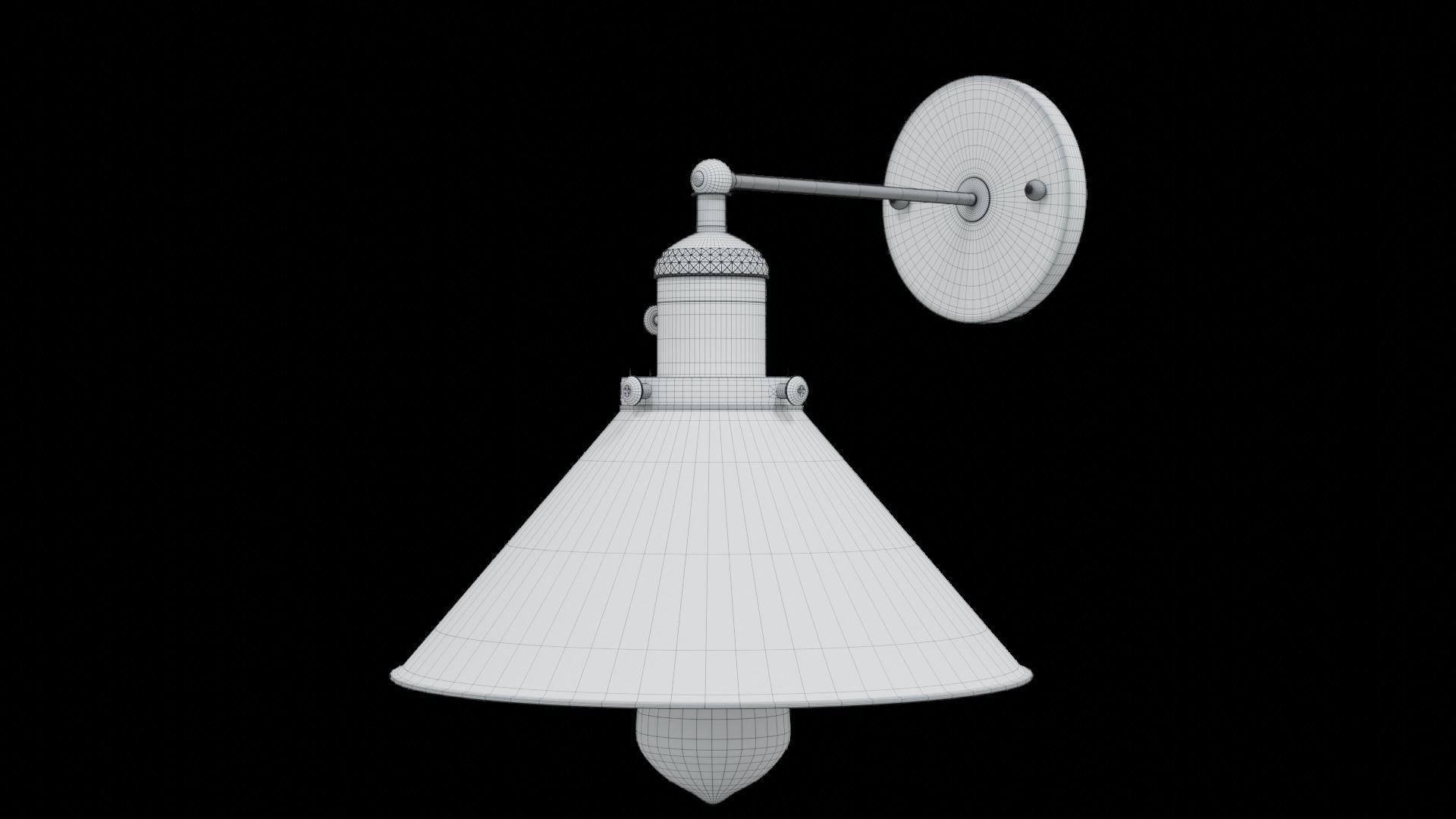 Lamp industrial style 3D model_5