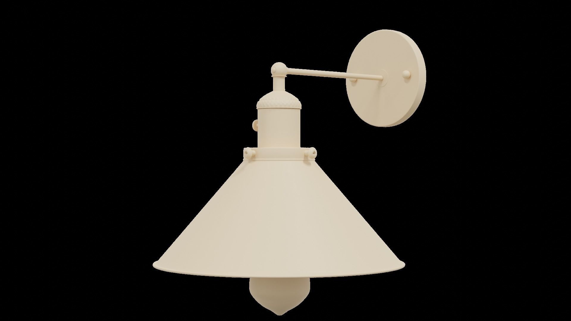 Lamp industrial style 3D model_4