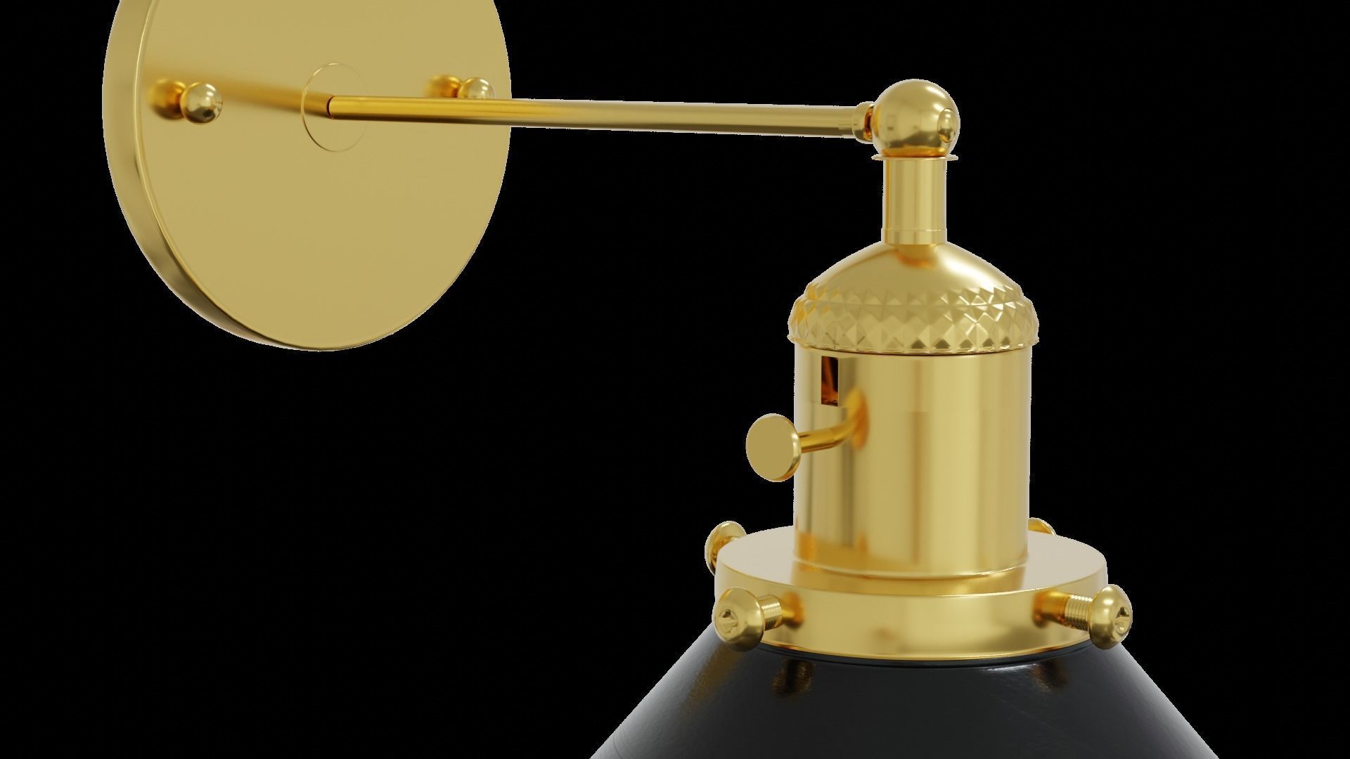 Lamp industrial style 3D model_3