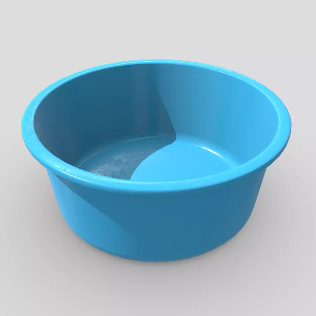 CC0 - Plastic Wash Basin Free low-poly 3D model