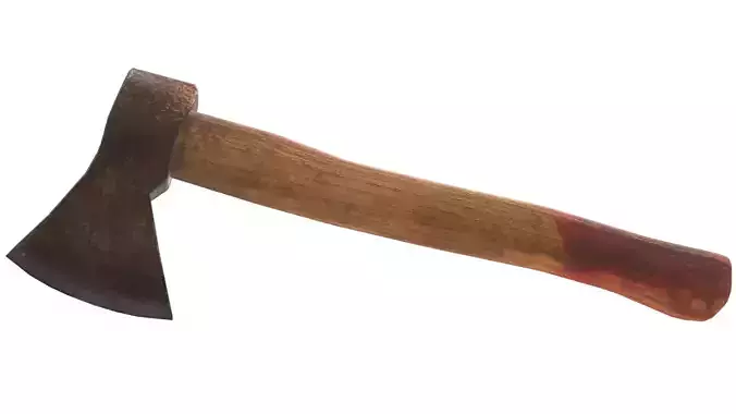 Low Poly Old Axe PBR-model