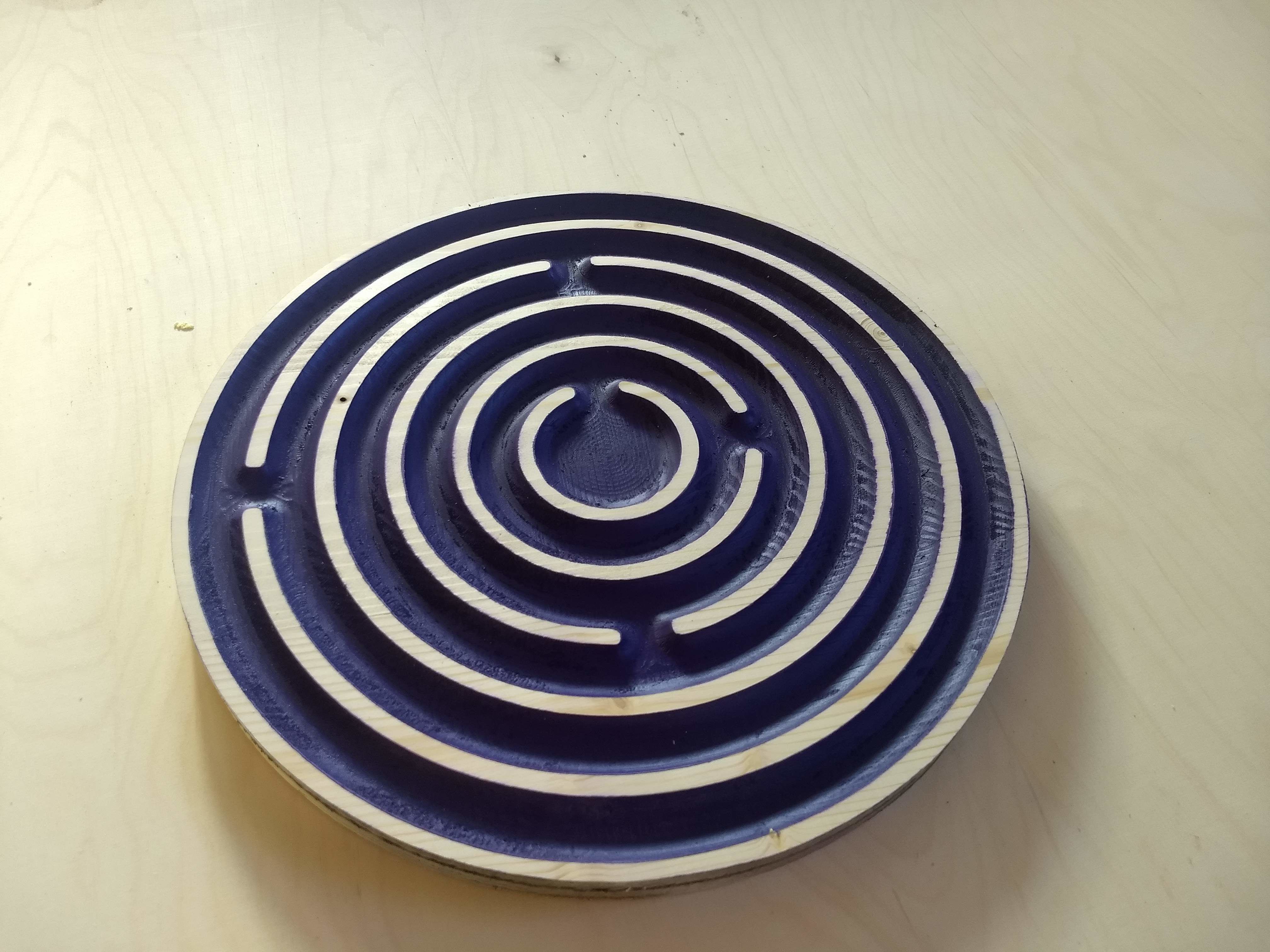 Balanceboard maze inlay set 10 3D model_12