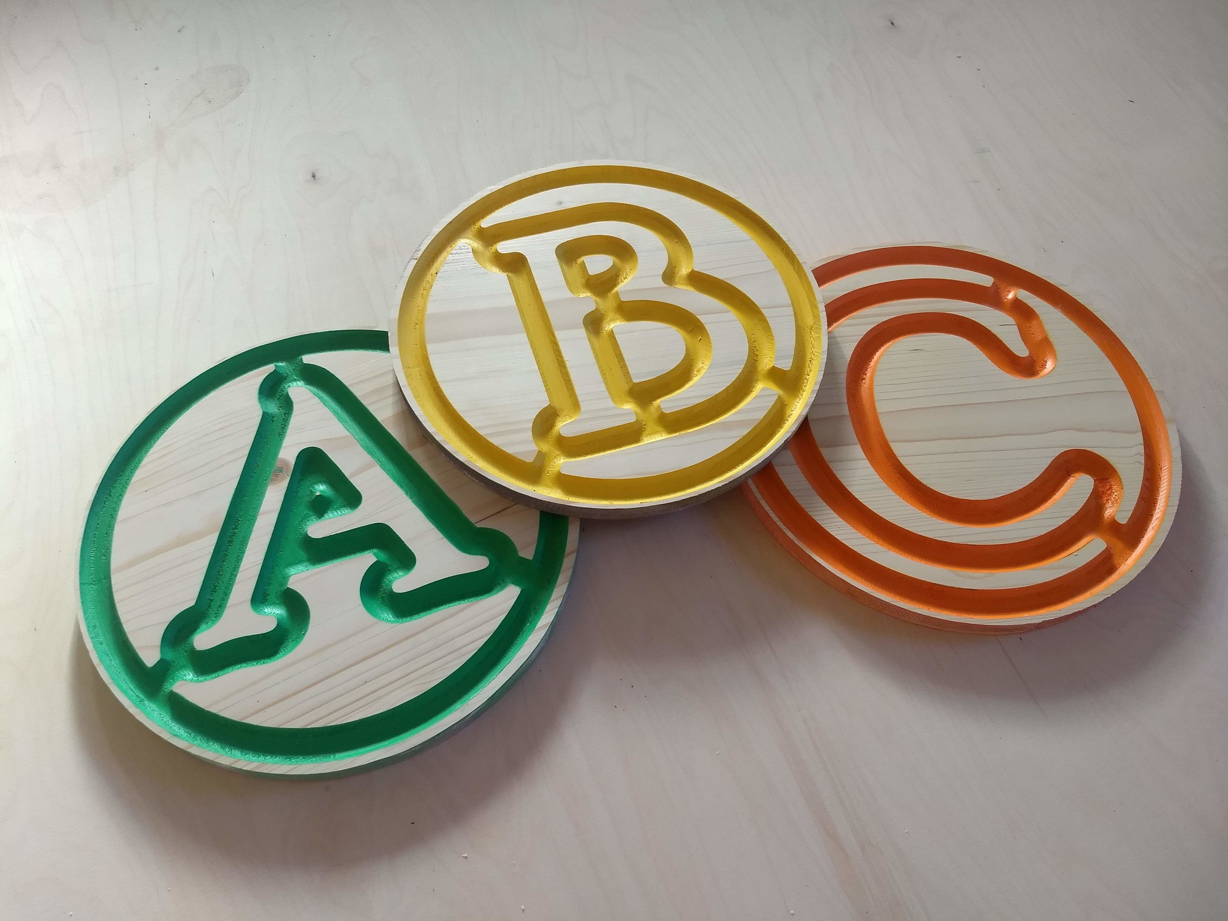 Balanceboard maze inlay set 10 3D model_9