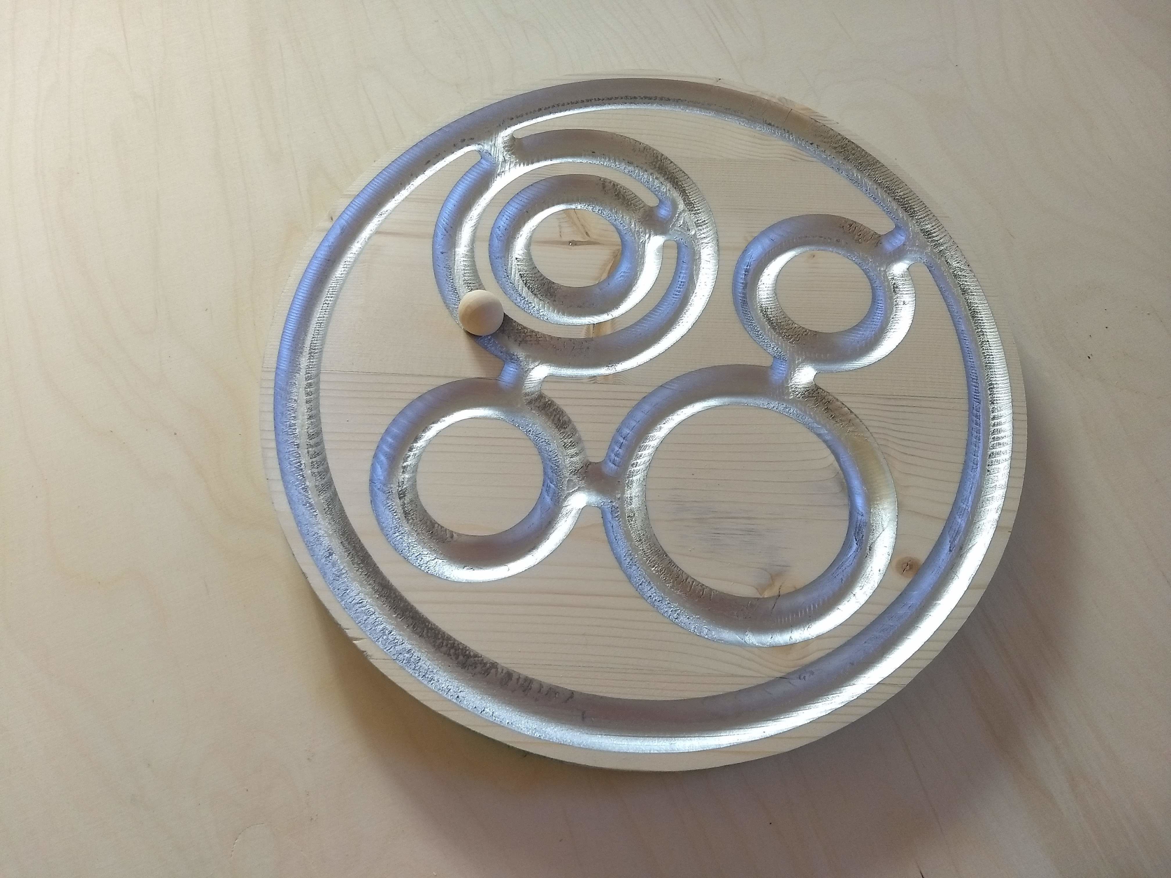 Balanceboard maze inlay set 10 3D model_13