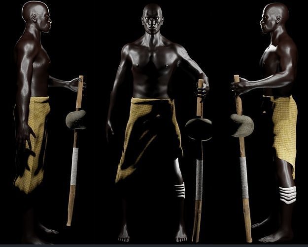 African Man Photorealistic  3D model
