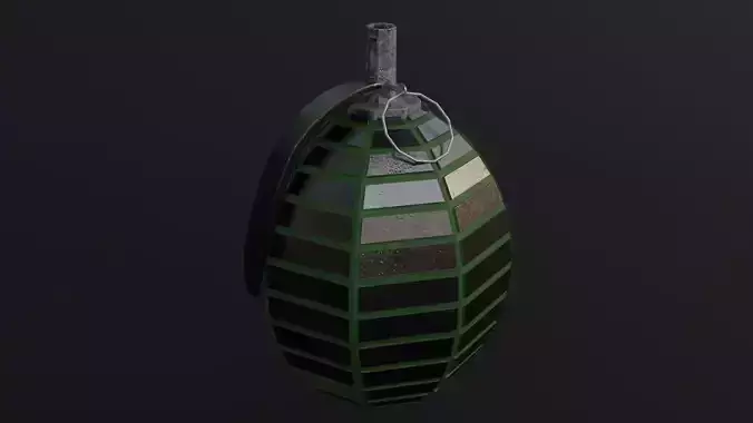 Grenade Game Ready - Low Poly PBR 3D Model Low-poly 3D model