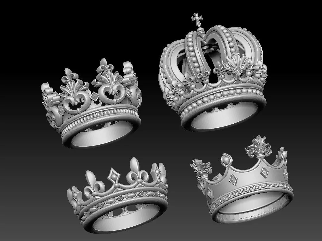 crowns four 3D model_0