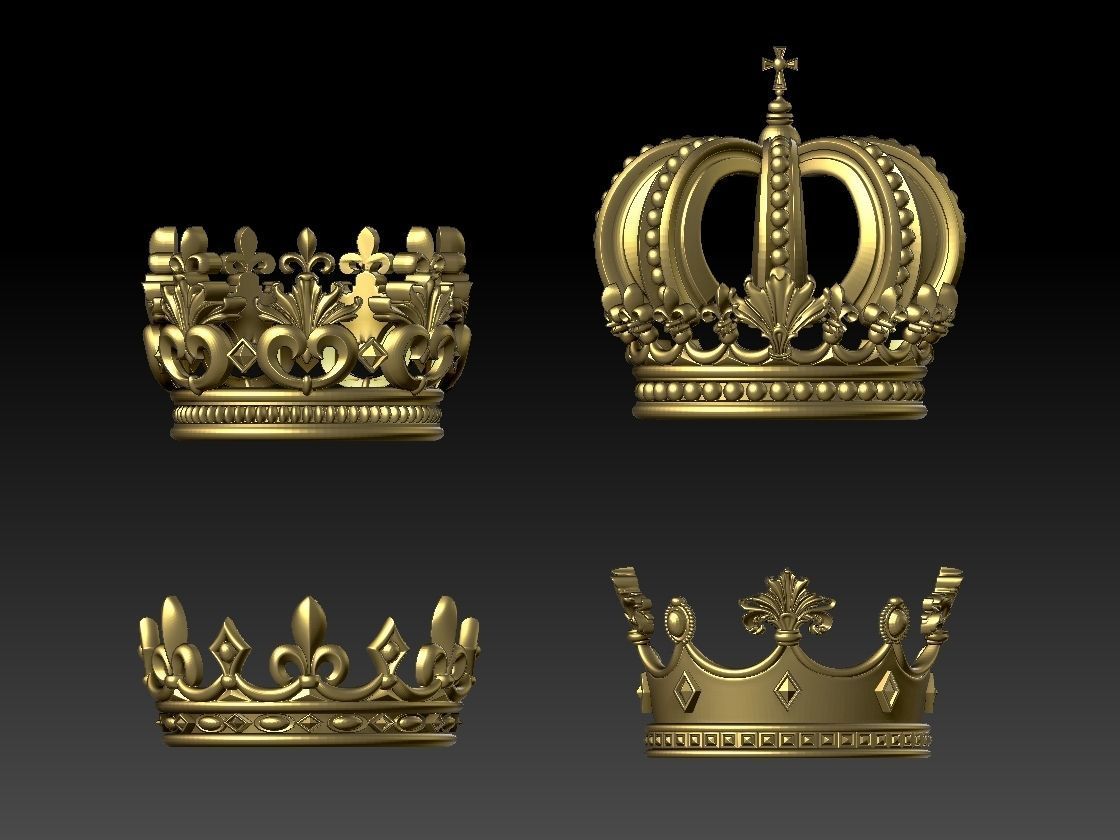 crowns four 3D model_4