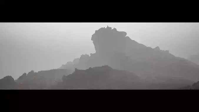 Foggy Norway Low-poly 3D model
