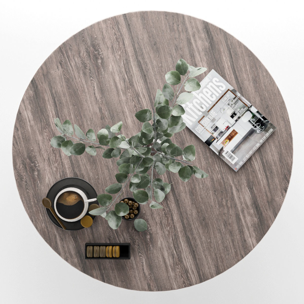 coffee table set 5 3D model_1