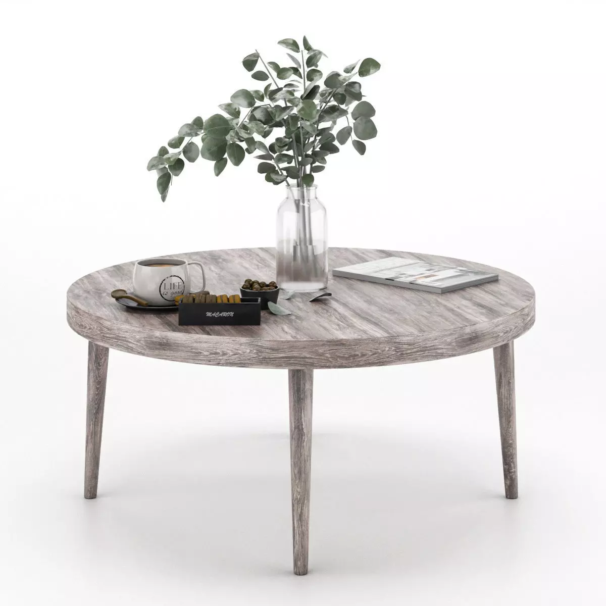 coffee table set 5 3D model_0