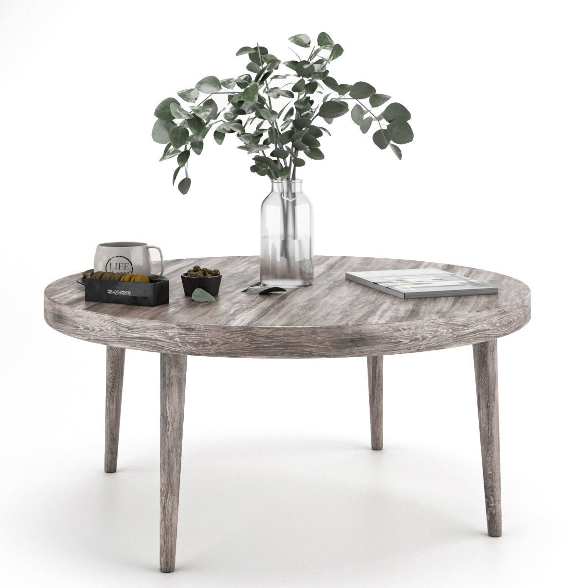 coffee table set 5 3D model_5