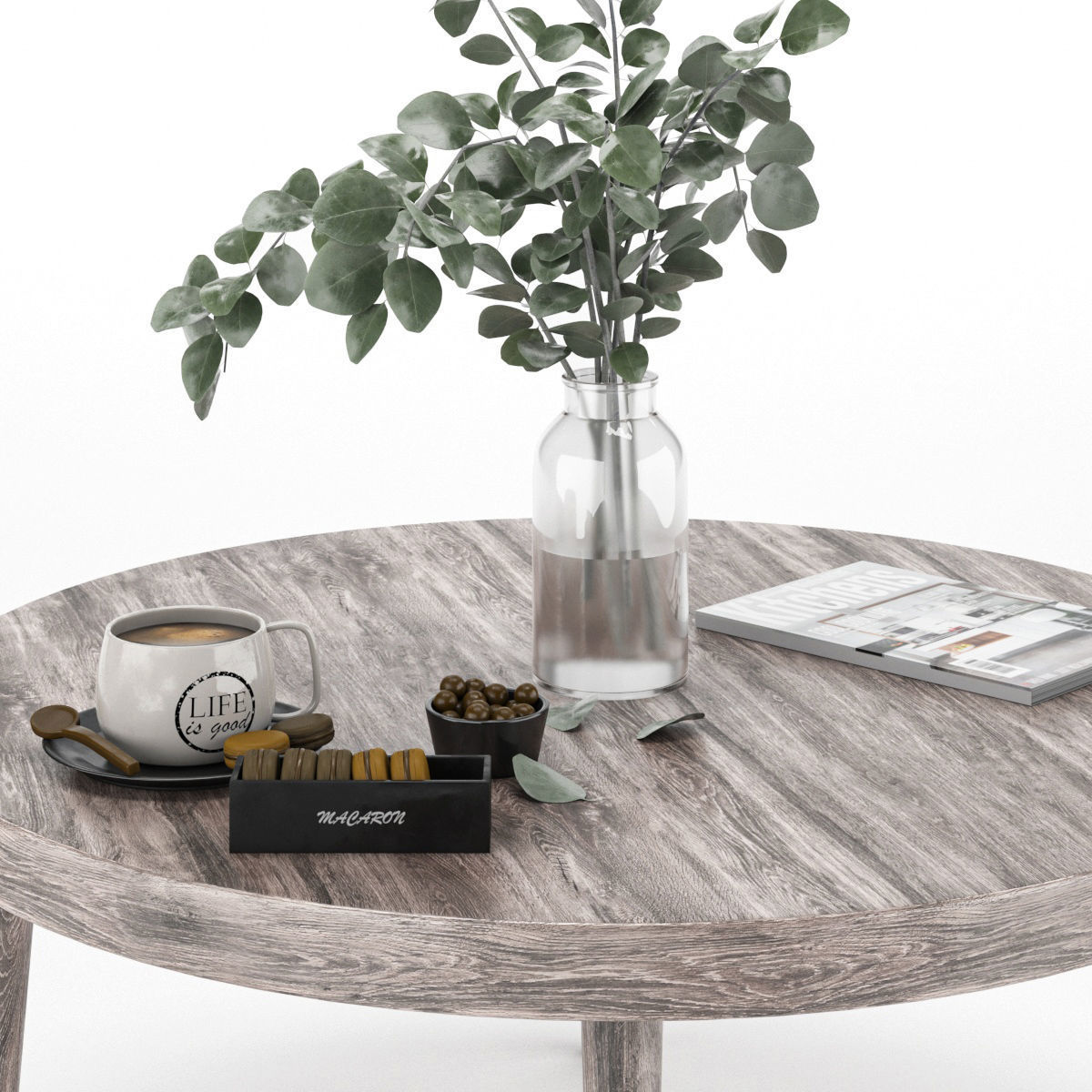 coffee table set 5 3D model_4