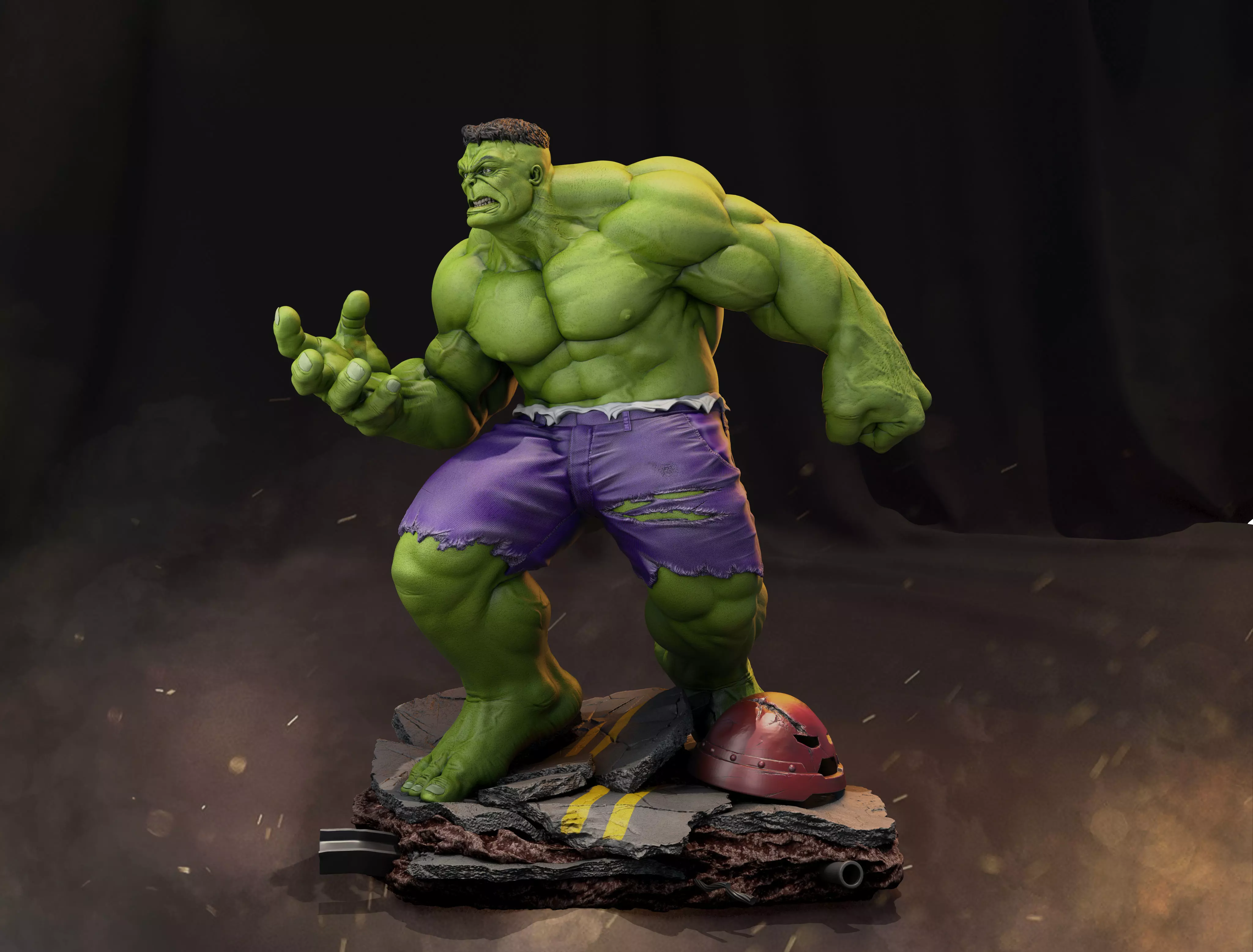 Hulk - 3D Print STL incredible statue 3D print model