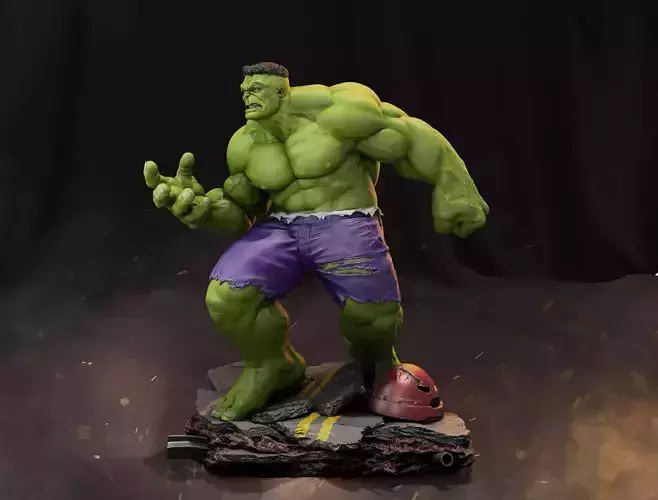 Hulk - 3D Print STL incredible statue