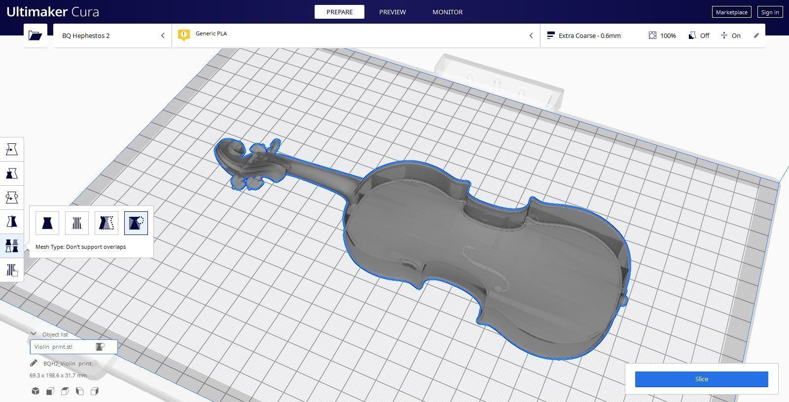 violin for 3Dprint 3D print model_3