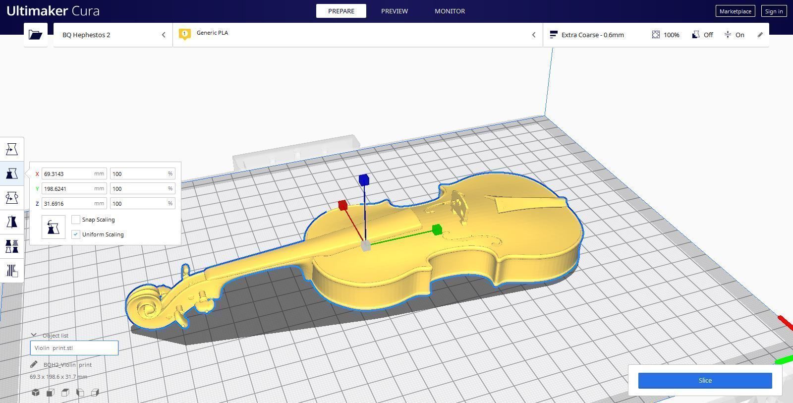 violin for 3Dprint 3D print model_2