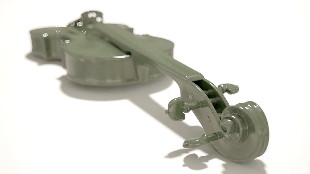 violin for 3Dprint 3D print model_1