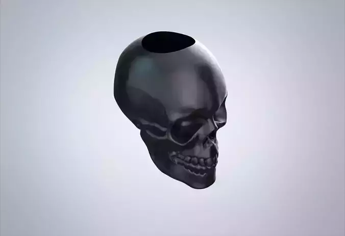 Skull paracord beads 3d printable modell