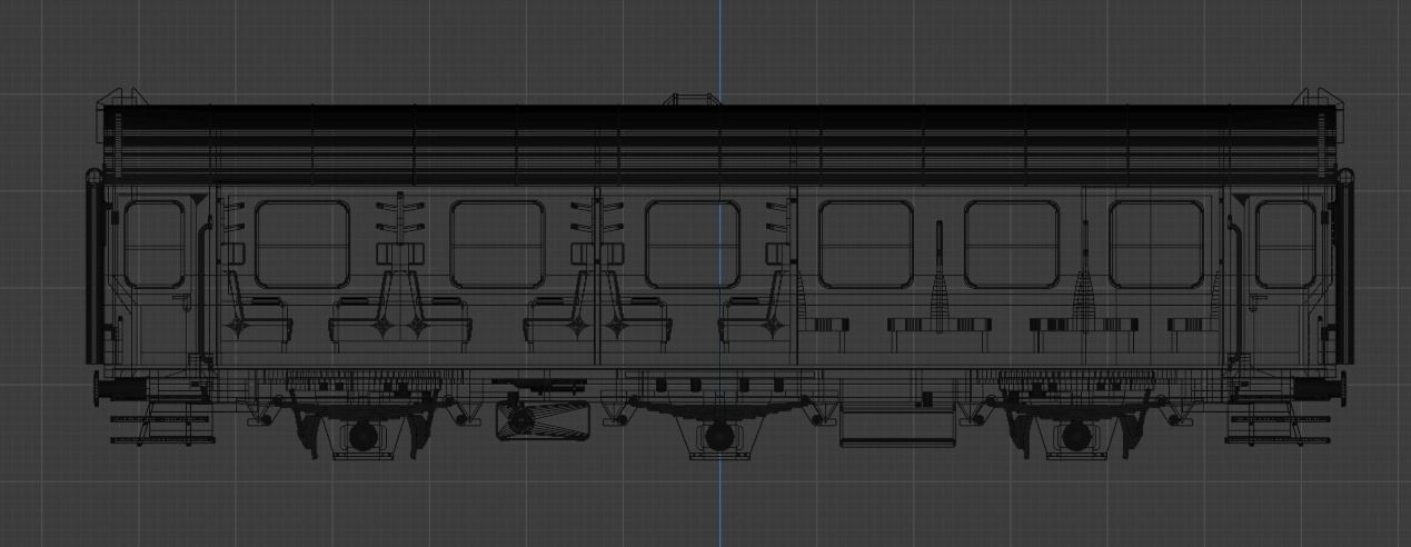 H0 1-87 scale Umbauwagen AB3yg 1st and 2nd class 3D print model_3