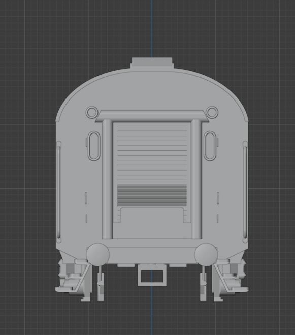 H0 1-87 scale Umbauwagen AB3yg 1st and 2nd class 3D print model_7