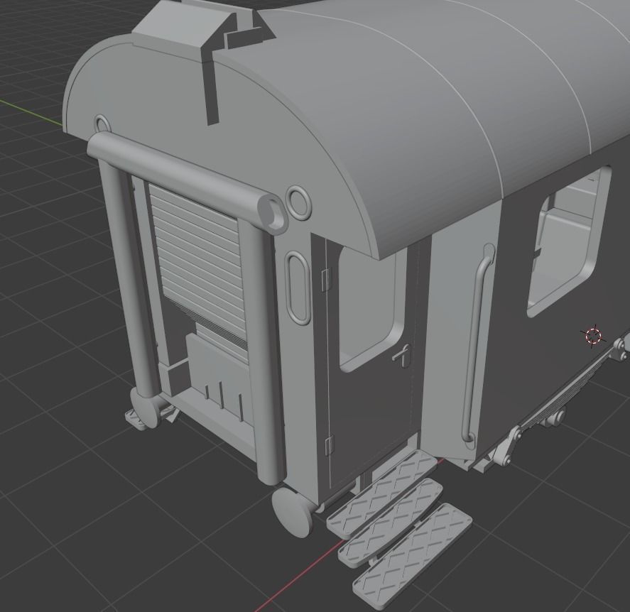 H0 1-87 scale Umbauwagen AB3yg 1st and 2nd class 3D print model_9