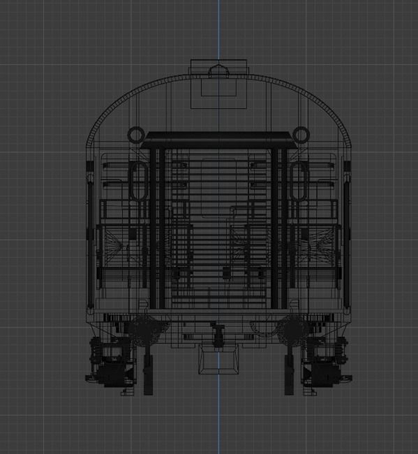 H0 1-87 scale Umbauwagen AB3yg 1st and 2nd class 3D print model_8