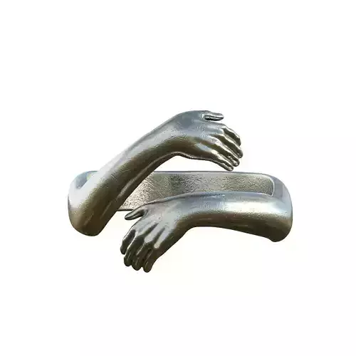 U038 Embrace ring 3D print model