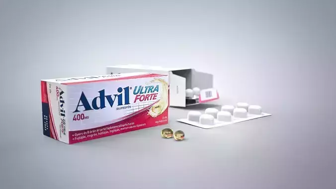 Medical package - Advil 3d modell 3D model