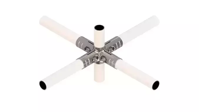 PIPE FITTINGS-PIPE CORNER CONNECTION 3D model