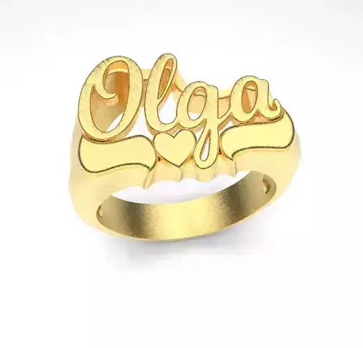 Olga name ring
