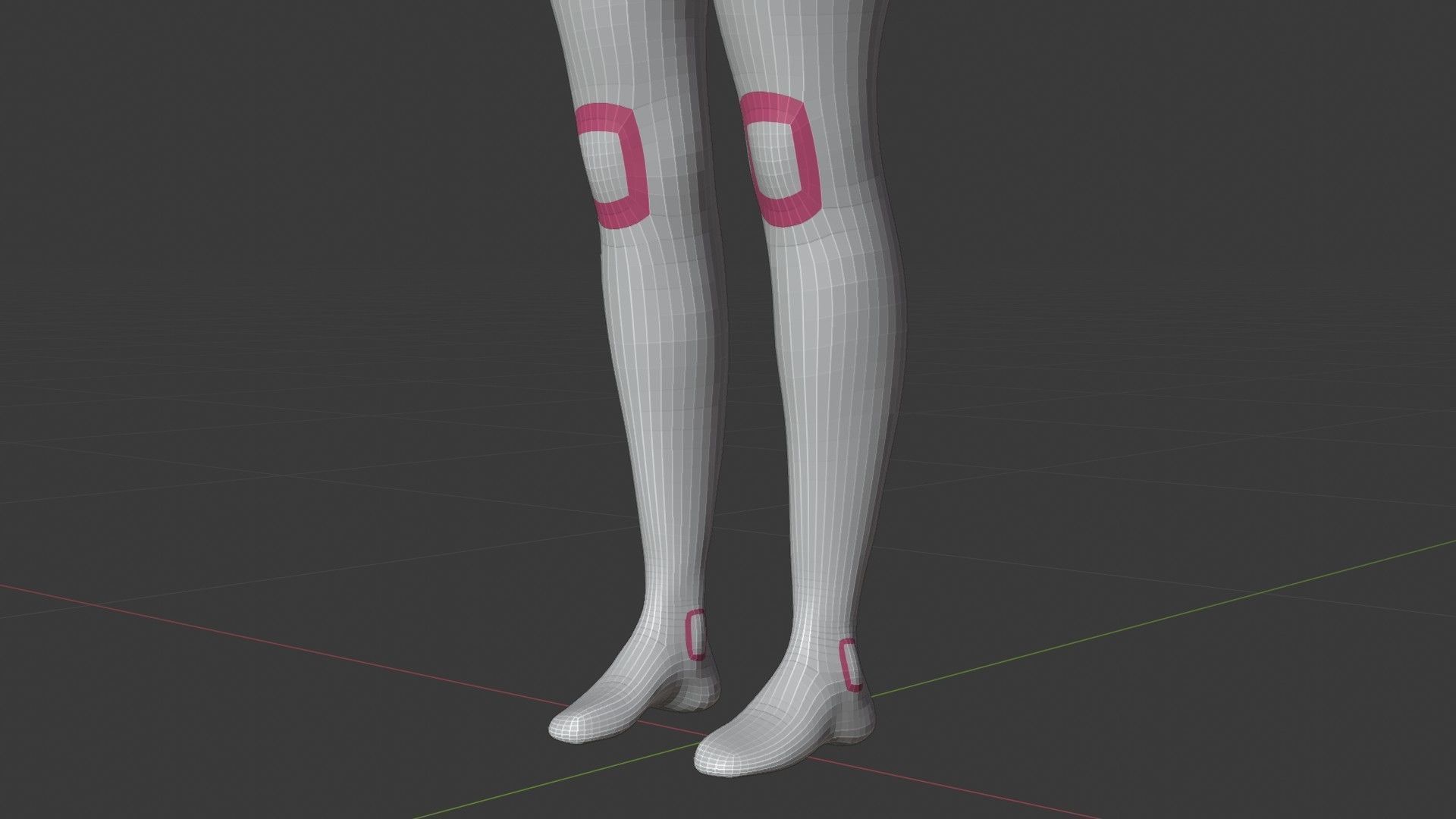 Female Base Mesh - Full Rig - Woman Girl Character Low-poly 3D model_7