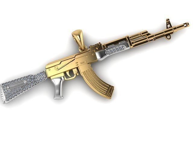 gun pendant 3D print model
