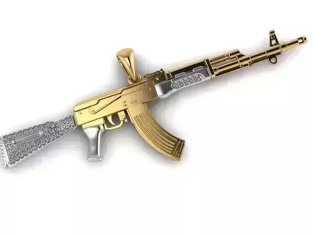 gun pendant 3D print model
