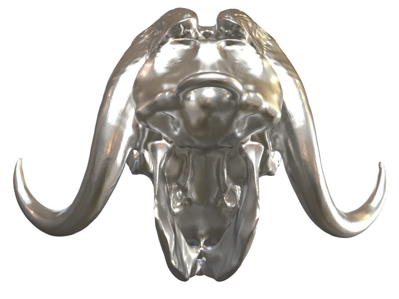 Cranium Charm Muskox Silver 3D print model_5