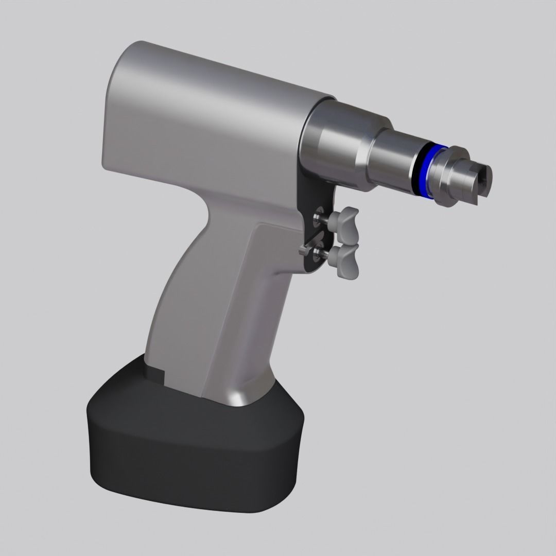 Orthopedic Power Drill 3D model_1
