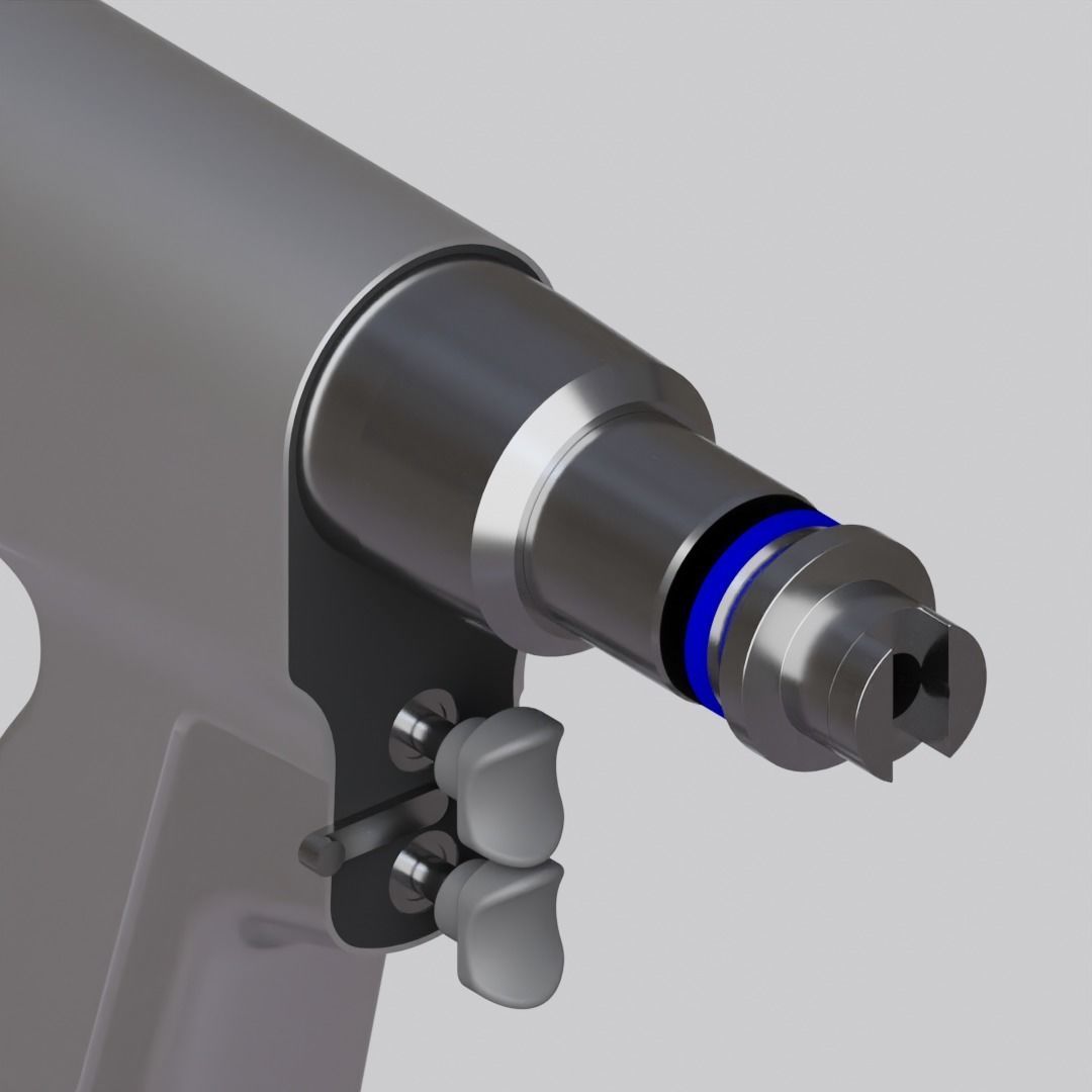 Orthopedic Power Drill 3D model_2