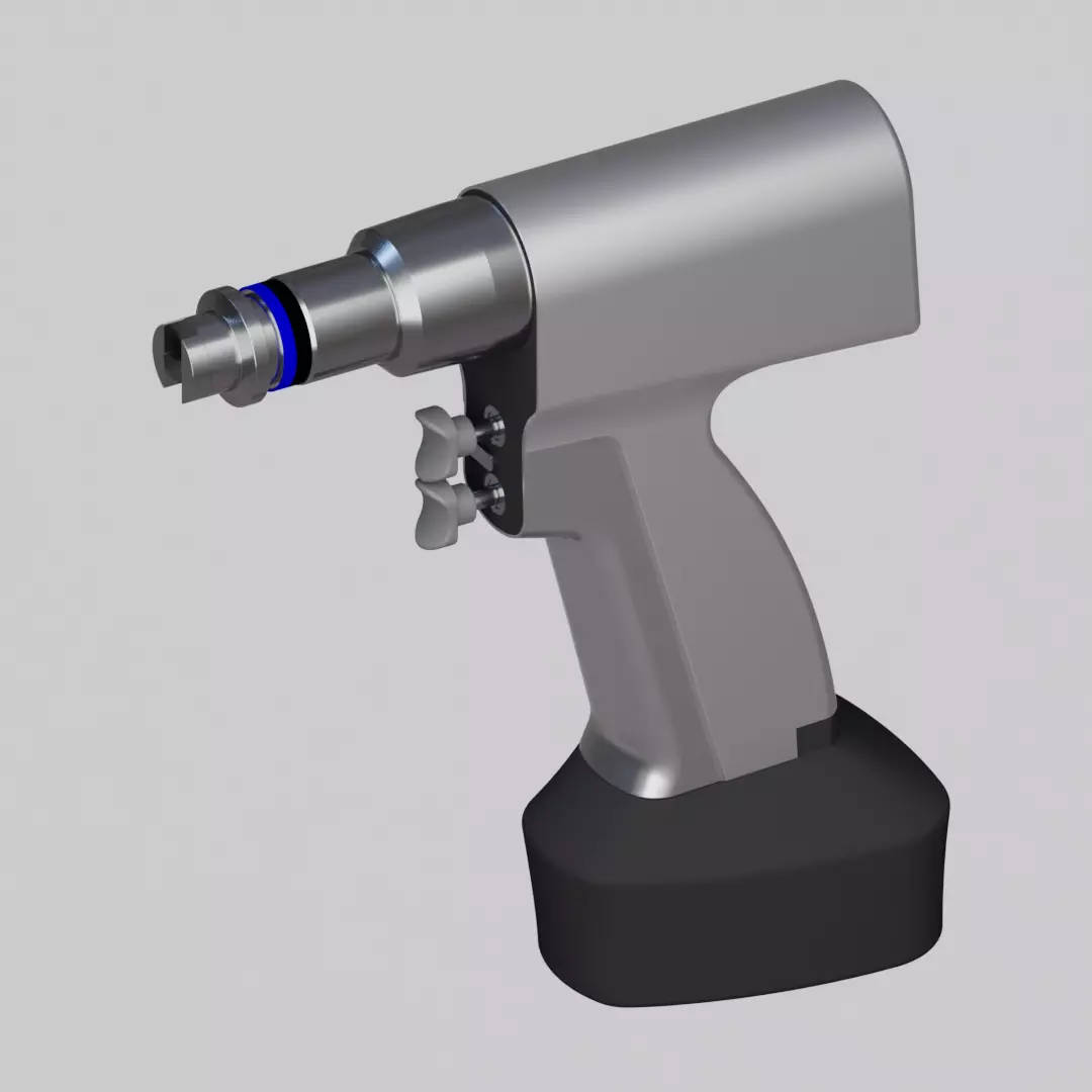 Orthopedic Power Drill 3D model_0