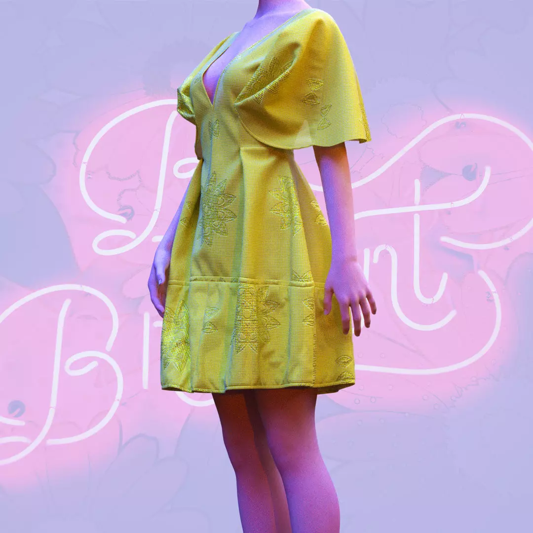 PARTY SUMMER DRESS 3D model