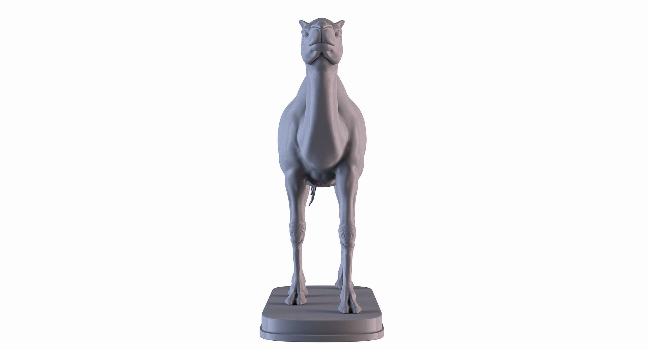 Camel statue of 3D print model_3
