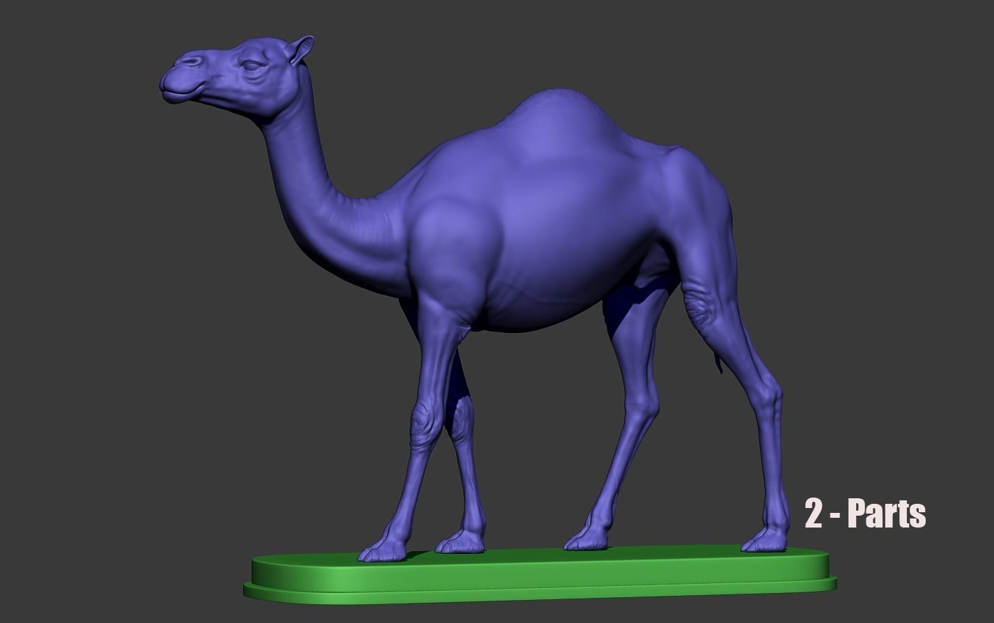 Camel statue of 3D print model_19