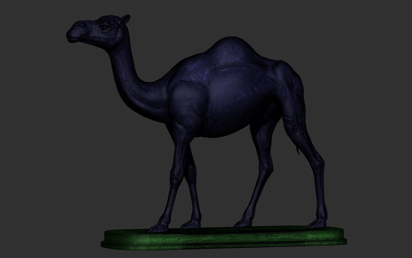 Camel statue of 3D print model_20